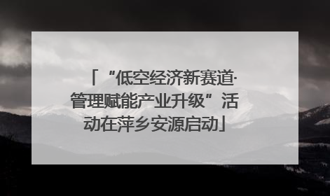“低空经济新赛道·管理赋能产业升级”活动在萍乡安源启动