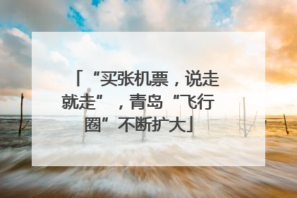 “买张机票，说走就走”，青岛“飞行圈”不断扩大