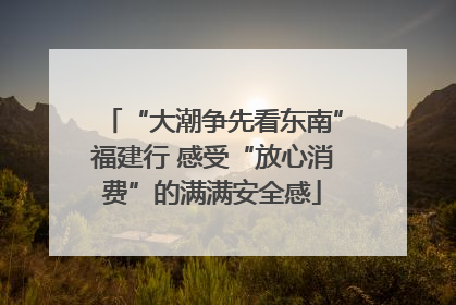 “大潮争先看东南”福建行 感受“放心消费”的满满安全感