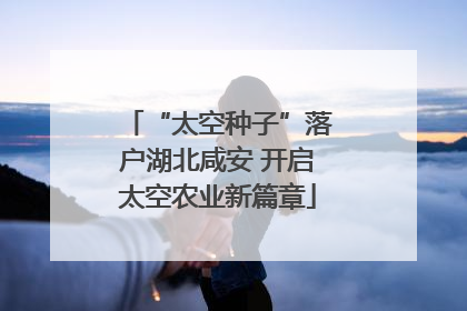 “太空种子”落户湖北咸安 开启太空农业新篇章