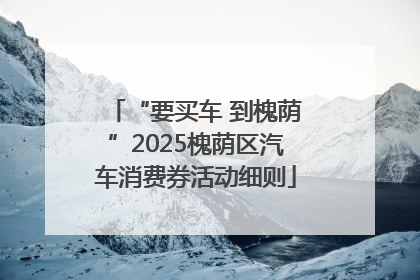 “要买车 到槐荫”2025槐荫区汽车消费券活动细则