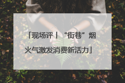 现场评丨“街巷”烟火气激发消费新活力