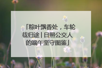 粽叶飘香处，车轮载归途│日照公交人的端午坚守图鉴