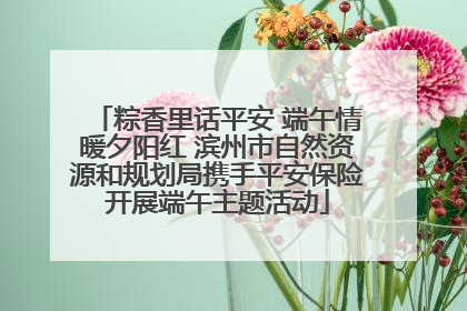 粽香里话平安 端午情暖夕阳红 滨州市自然资源和规划局携手平安保险开展端午主题活动