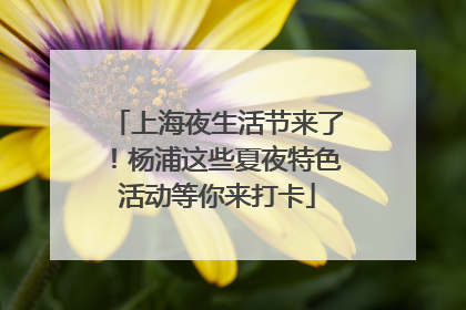 上海夜生活节来了！杨浦这些夏夜特色活动等你来打卡