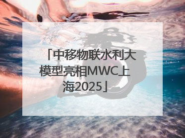 中移物联水利大模型亮相MWC上海2025