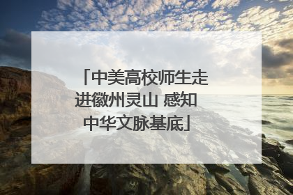 中美高校师生走进徽州灵山 感知中华文脉基底