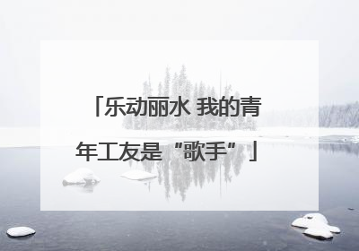 乐动丽水 我的青年工友是“歌手”