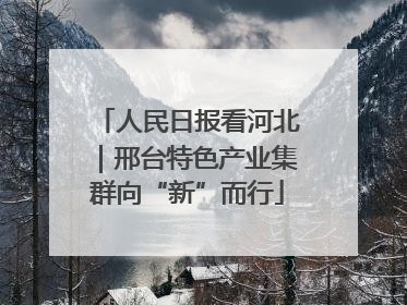 人民日报看河北｜邢台特色产业集群向“新”而行
