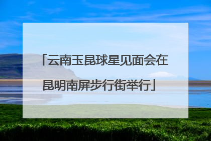 云南玉昆球星见面会在昆明南屏步行街举行