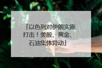以色列对伊朗实施打击！美股、黄金、石油集体异动