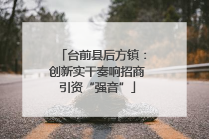 台前县后方镇：创新实干奏响招商引资“强音”