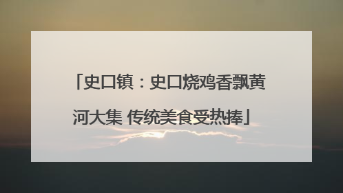 史口镇：史口烧鸡香飘黄河大集 传统美食受热捧