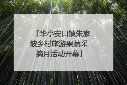华亭安口镇朱家坡乡村旅游果蔬采摘月活动开幕