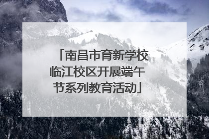 南昌市育新学校临江校区开展端午节系列教育活动