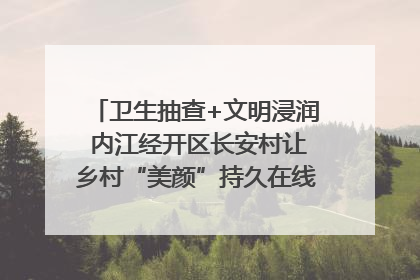 卫生抽查+文明浸润 内江经开区长安村让乡村“美颜”持久在线｜万千气象看四川