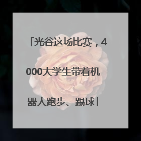 光谷这场比赛，4000大学生带着机器人跑步、踢球