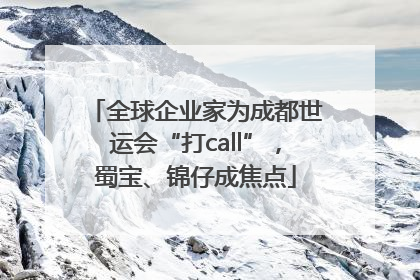 全球企业家为成都世运会“打call”，蜀宝、锦仔成焦点