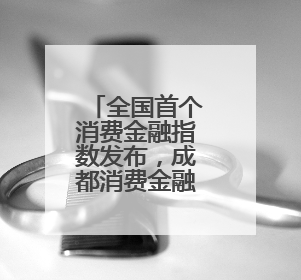 全国首个消费金融指数发布，成都消费金融市场环境列全国第六