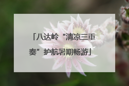 八达岭“清凉三重奏”护航暑期畅游