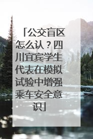 公交盲区怎么认？四川宜宾学生代表在模拟试验中增强乘车安全意识