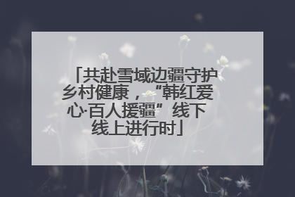 共赴雪域边疆守护乡村健康，“韩红爱心·百人援疆”线下线上进行时