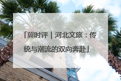 冀时评｜河北文旅：传统与潮流的双向奔赴