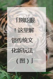 别眨眼！这里解锁传统文化新玩法（图）