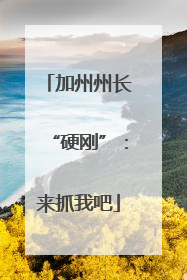 加州州长“硬刚”：来抓我吧