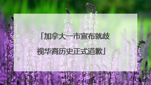 加拿大一市宣布就歧视华裔历史正式道歉