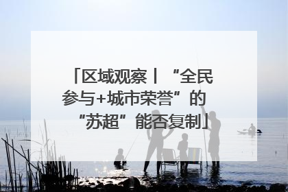 区域观察丨“全民参与+城市荣誉”的“苏超”能否复制