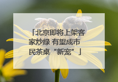 北京即将上架客家炒绿 有望成市民茶桌“新宠”