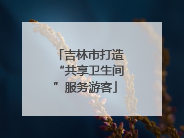 吉林市打造“共享卫生间”服务游客