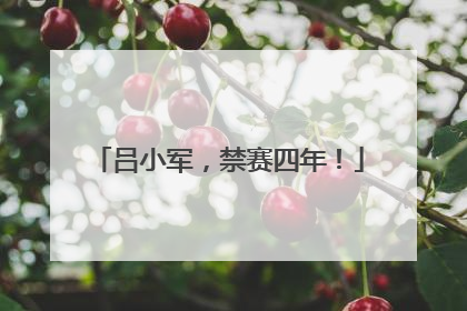 吕小军，禁赛四年！