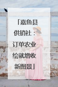 嘉鱼县供销社：订单农业绘就增收新图景