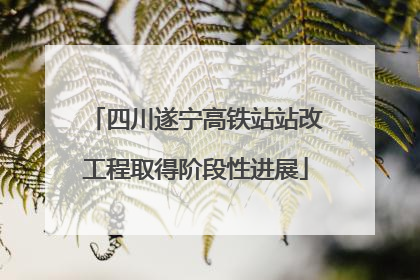 四川遂宁高铁站站改工程取得阶段性进展