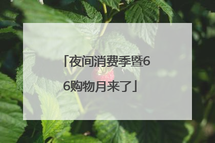 夜间消费季暨66购物月来了
