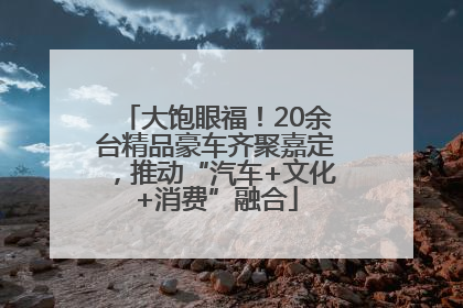 大饱眼福！20余台精品豪车齐聚嘉定，推动“汽车+文化+消费”融合