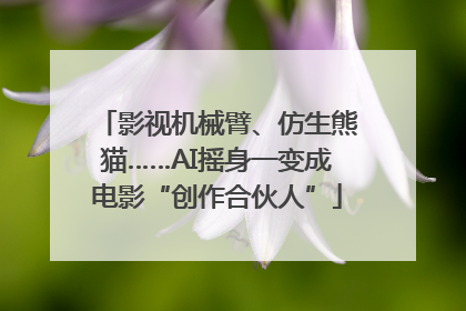 影视机械臂、仿生熊猫……AI摇身一变成电影“创作合伙人”