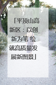 平顶山高新区：以创新为笔 绘就高质量发展新图景