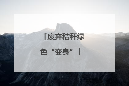 废弃秸秆绿色“变身”