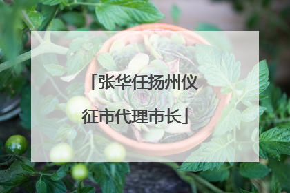 张华任扬州仪征市代理市长