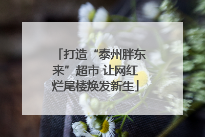 打造“泰州胖东来”超市 让网红烂尾楼焕发新生