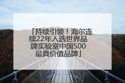 持续引领！海尔连续22年入选世界品牌实验室中国500最具价值品牌