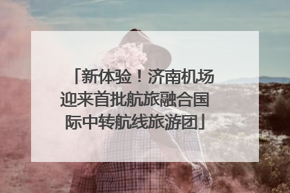 新体验！济南机场迎来首批航旅融合国际中转航线旅游团