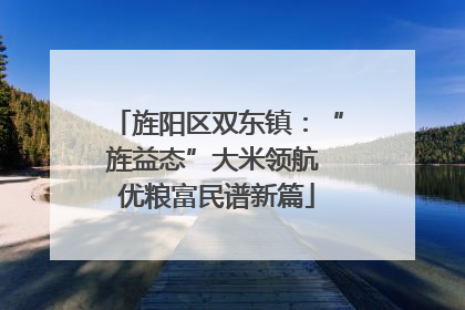 旌阳区双东镇：“旌益态”大米领航 优粮富民谱新篇