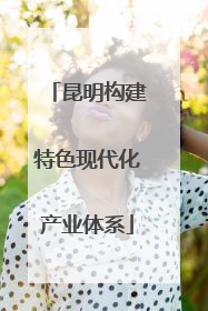 昆明构建特色现代化产业体系