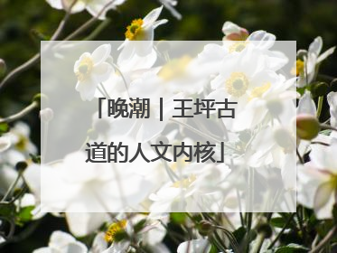 晚潮｜王坪古道的人文内核