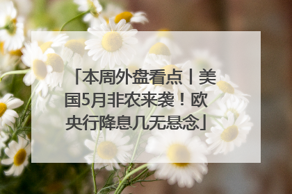 本周外盘看点丨美国5月非农来袭！欧央行降息几无悬念