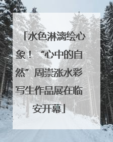 水色淋漓绘心象！“心中的自然”周崇涨水彩写生作品展在临安开幕